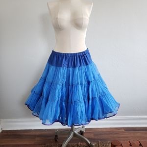 Vintage Electric Blue Petticoat